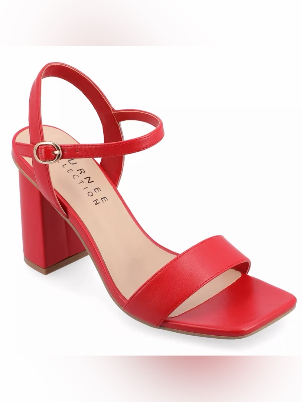 Red Block Heels - Picture 6 of 6